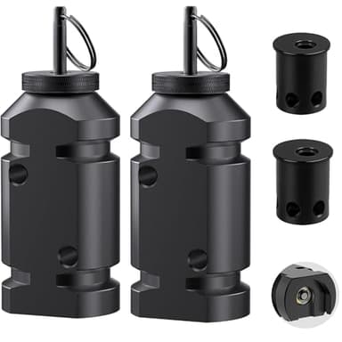 2 Pack Perimeter Trip Alarm with Trip Wire – Outdoor Camping Security Noise Alarm Compatible with 209 Primers for Property & Wildlife Deterrent (Black)