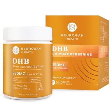 Neurogan Dihydroberberine Supplement Capsules - High-Potency 250mg Per Serving - Bioavailable Berberine Metabolite for Metabolic Function, Heart Health & Nutrient Utilization - Made in USA