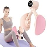 Thigh Master,Kegel Exercise,Thigh Exerciser with Counter Rechargeable,3 Levels Resistance Adjustable,Inner Thigh Exerciser,Workout Equipment,Thigh & Hip Strengtheners for Home Gym Workout(Pink)