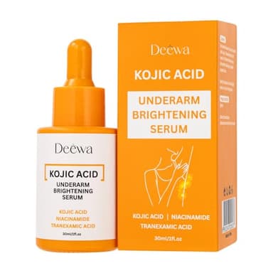Kojic Underarm Brightening Serum with Niacinamide for Elbows, Knees, Private Areas, Armpit, Dark Spots Corrector Nourishing Firming Daily Skin Care Serum Paraben-Free, Vegan