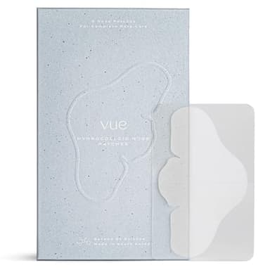 Vue Hydrocolloid Nose Patches - Nose Pore Strips for Blackheads, Sebum and Oil Control, Gentle for All Skin Types (8-Count)