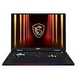 MSI Raider A18 HX 18” 120Hz UHD+ Gaming Laptop: AMD Ryzen 9-9955HX3D, NVIDIA Geforce RTX 5090, 64GB DDR5, 2TB NVMe SSD, Type C, Wi-Fi 7, Win 11 Pro: Black A9WJG-052US
