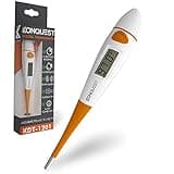 Konquest KDT-1201 Best Digital Medical Thermometer, Highly Accurate and Fast, Easy to Use, 10 Second Reading. Detect Fever Quickly - Oral Armpit and Rectal Thermometer for Babies Children and Adults