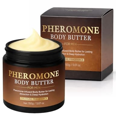 VOSETOKELA Pheromone Body Butter for Men, Cologned Skin Body Cream with Shea Butter, Cocoa Butter & Coconut Oil, Non-Greasy, Long-Lasting Scent, Alcohol-Free, Vegan, 5 oz (1 pack)