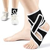 Vertintong Left AFO Foot Drop Brace for Walking with Shoes and Socks Adjustable Ankle Brace Provides Foot Drop Support Walk Brace Supports for Men or Women Sleeping Relief