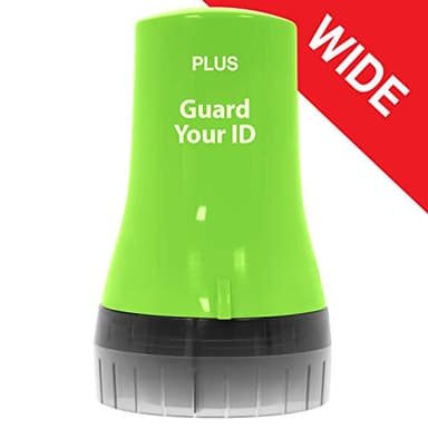 Guard Your ID Advanced Wide Roller Identity Theft Prevention Security Stamp, Green, 38492