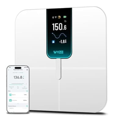 Wyze Scale Ultra, Smart Scale with 4.3" Color Display, Digital Scale for Body Weight BMI Muscle Mass, Heart Rate Monitor, Wi-Fi & Bluetooth Weight Scale with Baby/Pet/Luggage Mode, 400lbs