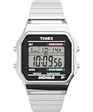 Timex Men's T78587 Classic Digital Silver-Tone Stainless Steel Expansion Band Watch