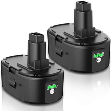 JUNWOOD 2Pack 8.0Ah Replacement for Dewalt 18V Lithum Battery XRP Compatible with 18 Volt DC9096 DC9098 DC9099 DW9095 DW9096 DW9098 DW9099 DE9039 DE9095 DE9096 DE9098 XRP Cordless Power Tools