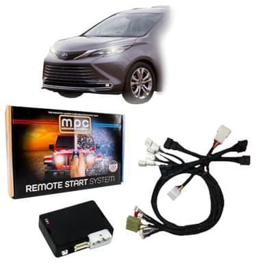 MPC Remote Starter Compatible with 2021-2025 Toyota Sienna Hybrid Push-to-Start | Plugin T-Harness - Factory Remote Activated - Press 3X to Start - Custom Firmware Preloaded - USA Tech Support