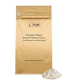 Pure Original Ingredients 9 Grain Flour (5 lb), Bread, Dough, Storable, Transportable