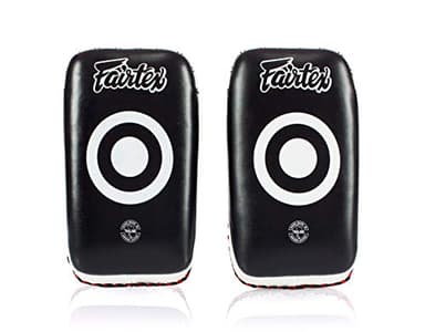 Fairtex Curved MMA Muay Thai Pads for Punching, Blocking, Kicking,Punch, Hitting |Light Weight & Shock Absorbent Boxing Mitts | Extra Padding for Sparring - Black/Yelloe(White, Pair)