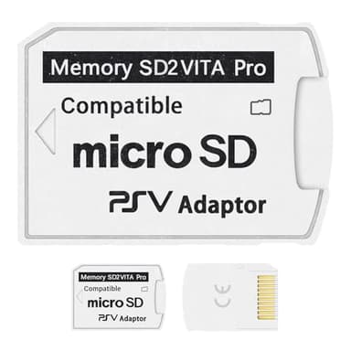 DUEQID SD2Vita 5.0 PS Vita Micro SD Memory Card Adapter, PS Vita Micro SD Adapter Compatible with PSV 1000/2000 3.60 HENkaku Enso System, DQ053