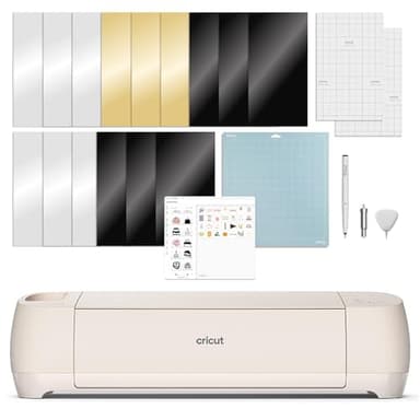 Cricut Explore 4 - Smart Cutting Machine (Seashell) | Digital Content Bundle - Includes 30 Images in Design Space App