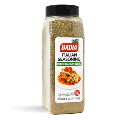 Badia Italian Seasoning, Mediterranean Blend, 5 oz – Classic Mix of Herbs for Pasta, Sauces, Pizza & Roasted Vegetables