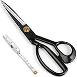 Professional Tailor Scissors 9 Inch for Cutting Fabric Heavy Duty Scissors for Leather Cutting Industrial Sharp Sewing Shears for Home Office Artists Dressmakers