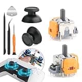 Hall Effect Joysticks for Sony PlayStation 5 PS5 Joystick Replacement 3D Analog Sensor Module for PS5 Joystick Thumb Stick Controller Accessories Parts with Repair Tools(2Pack)