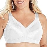 PLAYTEX Womens 18 Hour Comfort-strap Wireless Bra, Full-coverage With 4-way Trusupport, Single & 2-pack Bras, White, 38C US