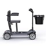 ENGWE Electric Powered Mobility Scooter, 43.2Lbs Lightweight Folding Mobility Scooters for Adults Seniors Travel w/Removable 240WH Lithium Battery and Basket,Charger (Black)