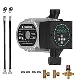 PROZRTED Extremely Quiet Instant Hot Water Circulating Pump with Built-in Digital Timer and adjustable Thermostat Control Valve