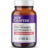 New Chapter Women's Multivitamin 50 Plus for Cellular Energy, Heart & Immune Support with 20+ Nutrients + Astaxanthin - Every Woman's One Daily 55+, Gentle on The Stomach, 72 Count