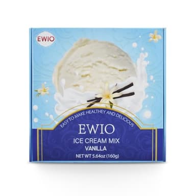 Ice Cream Mix Powder Vanilla Flavor Just Add Water 80g x2 Packs No Trans Fat No Artificial Colors Suitable for Any Ice-Cream Maker