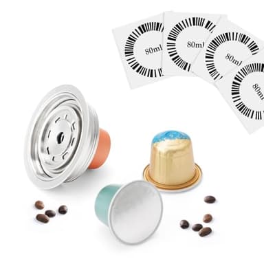 Reusable N espressoVertuo Pod Adapter Compatible with DelonghiENV135/VertuoLine GCA1, BENFUCHEN Stainless Steel Coffee Capsule Converter For VertuoMachine, Brewing NS Coffee(Brewing 80 ML/2.7 oz)