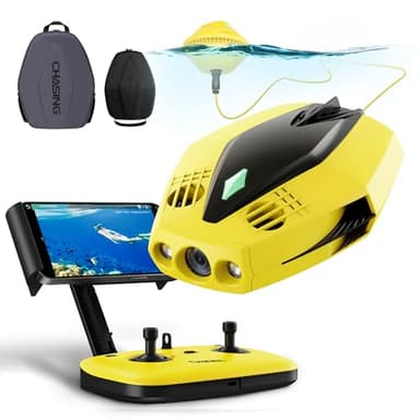 Chasing Dory Underwater Drone - Palm-Sized 1080p Full HD Underwater Drone with Camera for Real Time Viewing, APP Remote Control Green (Yellow)