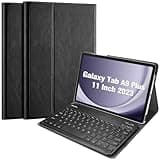 ProCase Keyboard Case for Galaxy Tab A9 Plus/A9+ 5G 11 Inch 2023 (Model: SM-X210/X215/X216/X218), Lightweight Case with Magnetic Detachable Wireless Keyboard for Galaxy Tablet 11"- Black