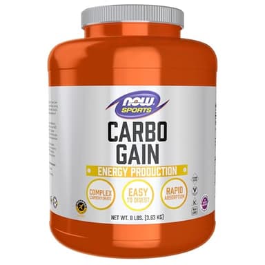 NOW Foods Sports Nutrition, Carbo Gain Powder (Maltodextrin), Rapid Absorption, Energy Production, 8-Pound