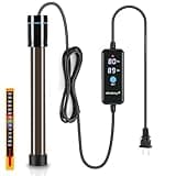 Orlushy 300W Submersible Aquarium Heater, Adjustable Fish Tank Heater with Digital Display External Controller, Overheat Protection and Free Thermometer for 40-60 Gallons Freshwater and Saltwater Tank