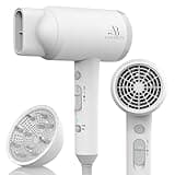 ANNE BETTY Ionic Hair Dryer with Diffuser, Powerful 1800W Blow Dryer for Women & Men, Fast-Drying Hair Dryer with Nozzle for Home, Salon, Travel