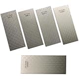 5 Pieces Diamond Sharpening Stone Set,Diamond Grinding Honeycomb Plate Coarse/Medium/Fine Grit Knife Sharpener Whetstone,200/500/800/1200/1500 Grit 150x62mm Kitchen Knife Outdoors Tools Sharpening