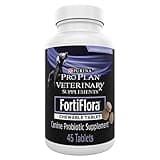Purina Pro Plan Veterinary Supplements FortiFlora Chewable Dog Probiotic Supplement Tablets - 45 ct. Canister