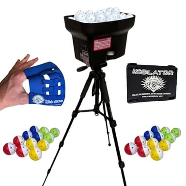 Personal Pitcher Pro Starter Package | Small Wiffle Ball Pitching Machine for Baseball & Softball Training