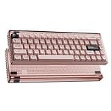 MelGeek MADE68 Pro Wired Keyboard, Hall Effect Magnetic Switch Gaming Keyboard, 65% Compact Rapid Trigger, Hot-Swappable, RGB Snap Tap & Adjustable Actuation, Online HIVE Custom (Pink)