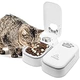 Madatop Automatic Wet Food Cat Feeders,2 Meals Digital Microchip Cat Feeder for Dog & Cat,Dry or Semi-Moist Pet Food Dispenser with 48 Hours Timer,Tamper Resistant Design (Cat Feeder)