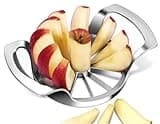 Apple Slicer,12-Blade Extra Large Apple Corer,Easy to Use, Time-Saving, Heavy Duty Stainless Steel Apple Cutter and Divider