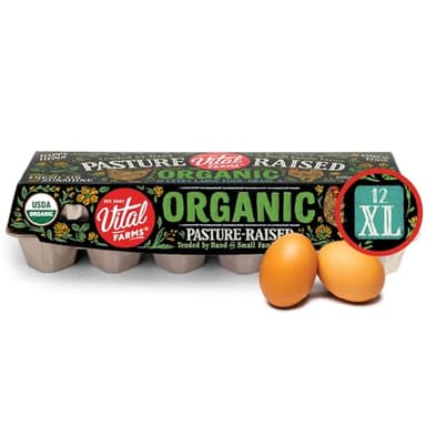 Vital Farms Organic Pasture-Raised XL Eggs 12ct