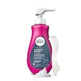 VEET Professional 2 Minute Hair Removal Cream For All Skin Types with Shea Butter | Effective Full Bikini/Pubic Hair Removal Gel | Dermatologically Tested | 13.5 FL OZ Bottle w/Spatula, Purple