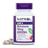 Natrol Fast Dissolve Melatonin 10 mg, Melatonin Supplements for Restful Sleep, Sleep Support for Adults, 30 Strawberry-Flavored Tablets, Up to a 30 Day Supply