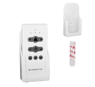Kimalab Fan Remote Holder Wall Mount Bracket for Fanimation CR500 Remote – Compatible 4.45-in 3-Speed 3-Setting Remote Control – Easy Install with Adhesive Tape – White (1)