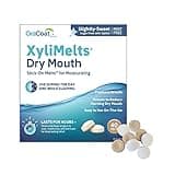 Oracoat XyliMelts Dry Mouth Relief Moisturizing Oral Adhering Discs 40 Count, Slightly-Sweet with Xylitol, for Dry Mouth, Stimulates Saliva