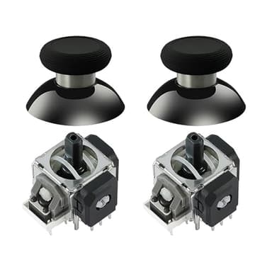 GuliKit TMR Magnetic Joystick Replacement Kit for Switch Pro Controller,Anti-Drift Electromagnetic Stick Repair Module with Thumbstick Caps, Soldering Required
