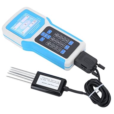 Soil Tester, 7 in 1 Large Digital Display Soil Test Kit with , Temperature, Conductivity, Nitrogen, and Test, Handheld Nutrient Plant Fertilizer Soil Meter Data Logging