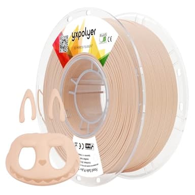 YXPOLYER PLA+ Filament Food Safe PLA Plus Food-Grade 1.75mm 3D Printing Filament 1kg 2.2lbs with AMS-Compatible Spool, Flesh Tone for Anime Figure