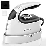 Sundu Mini Iron with Steam,Travel Iron Portable Non-Stick Soleplate Steam Samll Iron for Quilting & Sewing,300 Microsteam Holes,90ml water tank,lockable safety base Machine for Quilting & Sewing