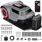 Redkey MGC500 Robot Lawn Mower with 590ft Stable Boundary Wires for 0.12 Acre (1/8 Acre), Auto Mapping & Recharge, 45% Climbing, Automatic Robotic Lawn Mower w/Precise Location & Breakpoint Detection