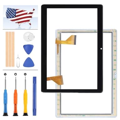 Screen Replacement for DUODUOGO G10 4G LTE 10.1 Inch 2.5D Glass Tablet PC Capacitive Touch Screen Digitizer Panel Repair Parts (Black)