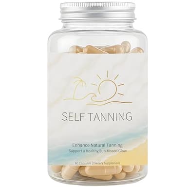 Self Tanning Capsules, Sunless Tanning - Tan Golden Glow, Tan Pills for Men and Women, 60 Capsules (1)
